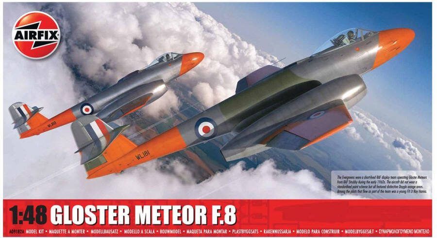 Airfix 1:48 09182A Gloster Meteor F.8 Plane Plastic Modelbouwpakket