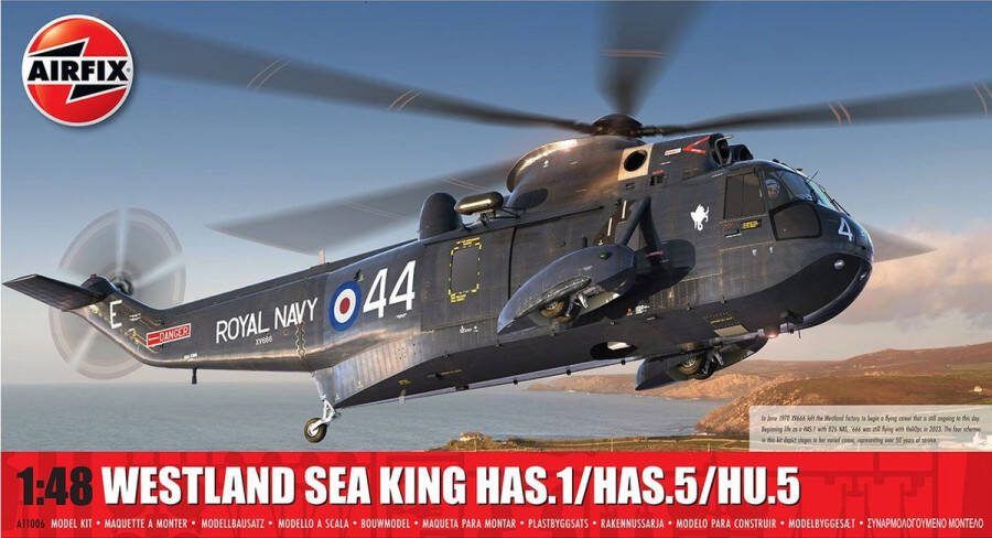 Airfix 1:48 11006 Westland Sea King Heli HAS.1 HAS.5 HU.5 Plastic Modelbouwpakket