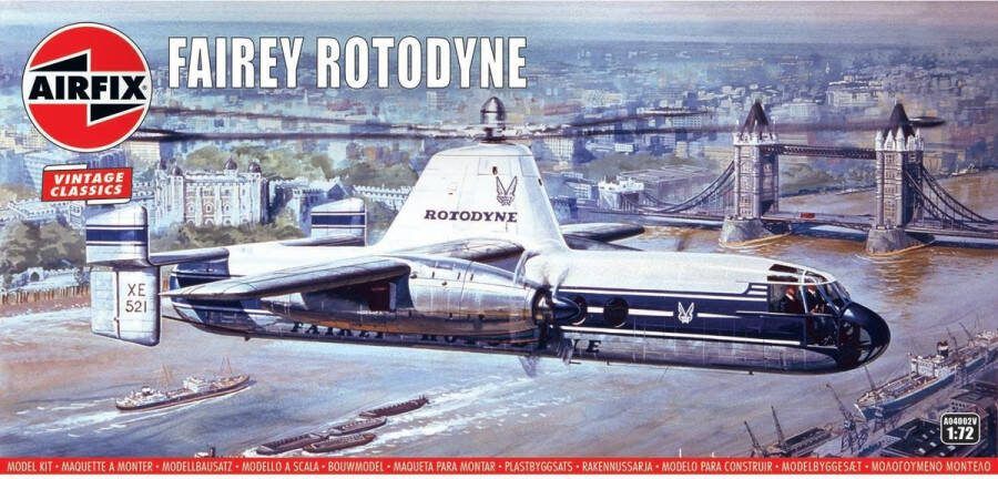 Airfix 1:72 04002V Fairey Rotodyne Plane Plastic Modelbouwpakket