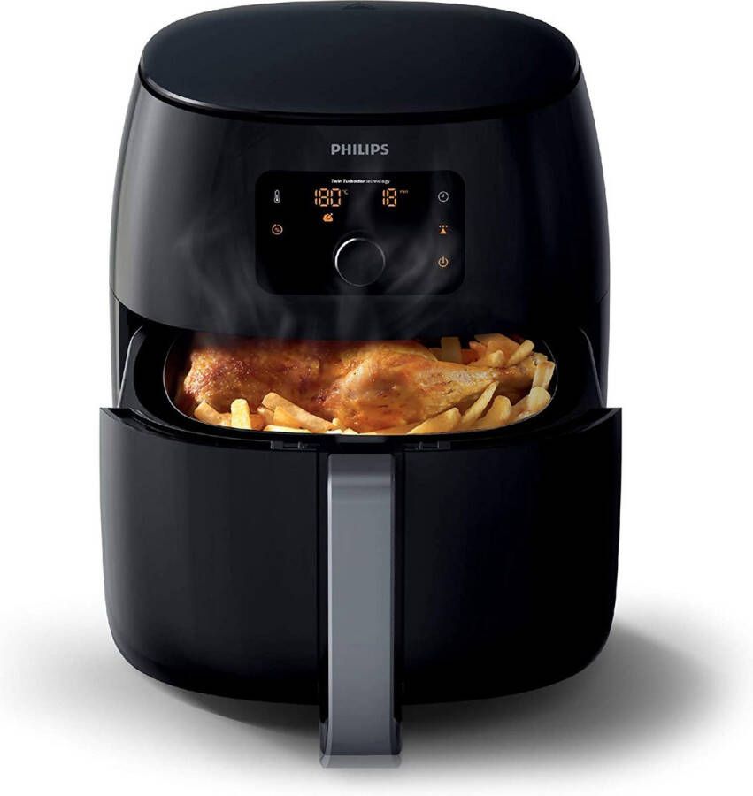 Merkloos PHILIPS Airfryer Premium XXL 1400 g friet 5 tot 6 personen tot 90% minder vet multifunctioneel 5 bakprogramma's vaatwasmachinebestendig Warmhoudmodus Met receptenboekje