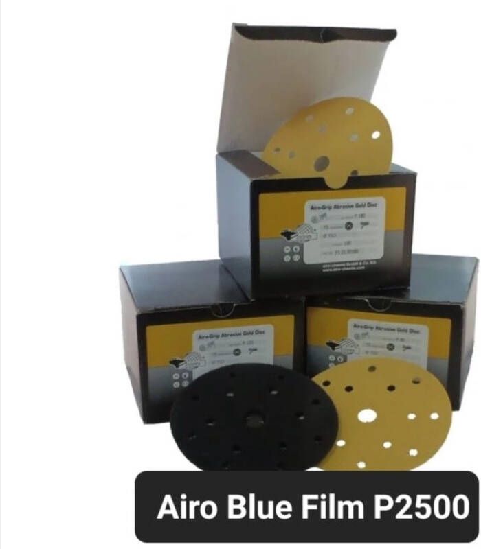 Airo Blue film Schuurpapier korrel P2500 100 STUK