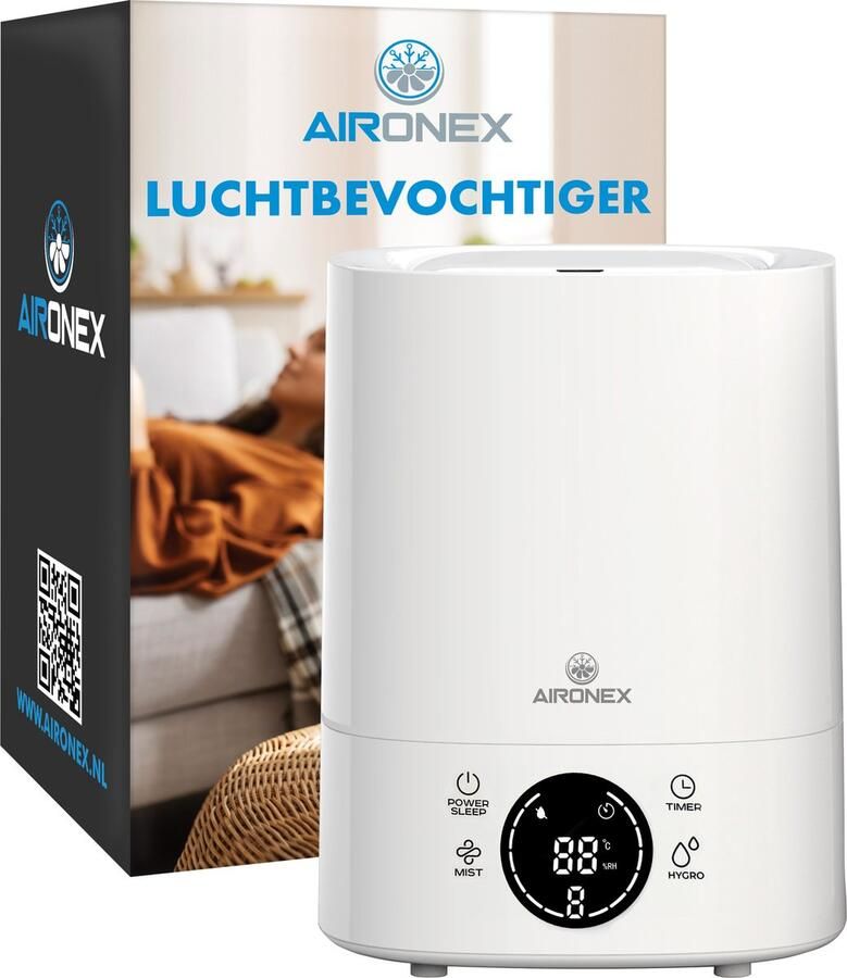 Aironex Luchtbevochtiger 6 Liter Luchtbevochtigers Humidifier