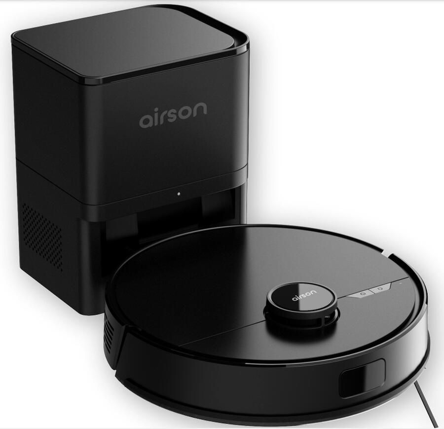 Airson X2 Ultra Clean Robotstofzuiger met Dweilfunctie Automatische stofbak Zelfreinigend Dweilrobot Laser Navigatie 3D mapping Ideaal voor Huisdieren Zwart