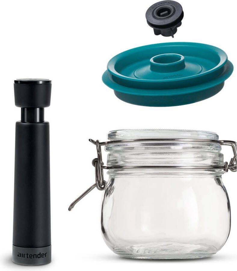 Airtender Kilner 0 5 liter Weckpot met vacuümdeksel Nu met GRATIS pomp Onder vacuüm bewaren en vershouden = meer genieten en minder verspillen
