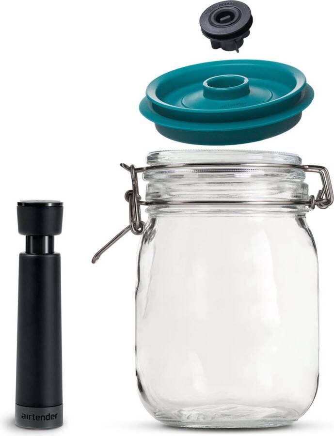 Airtender Kilner 1 5 liter Weckpot met vacuümdeksel Nu met GRATIS pomp Onder vacuüm bewaren en vershouden = meer genieten en minder verspillen