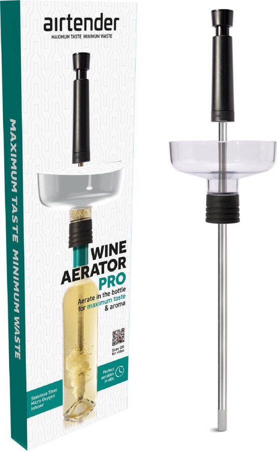 Airtender Wine Aerator Pro Wijnbeluchter Fles wijn decanteren in 60 seconden