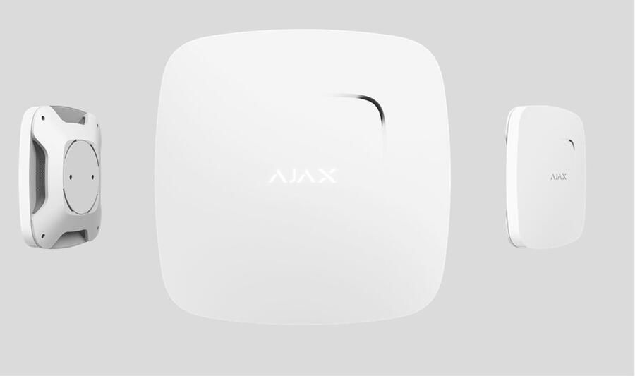 Ajax FireProtect Plus Rookmelder draadloos alarmsysteem inbraak- binnen detectie in het wit