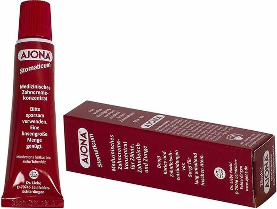 Ajona Tandpasta Classic Stomaticum 6x25ml Voordeelverpakking