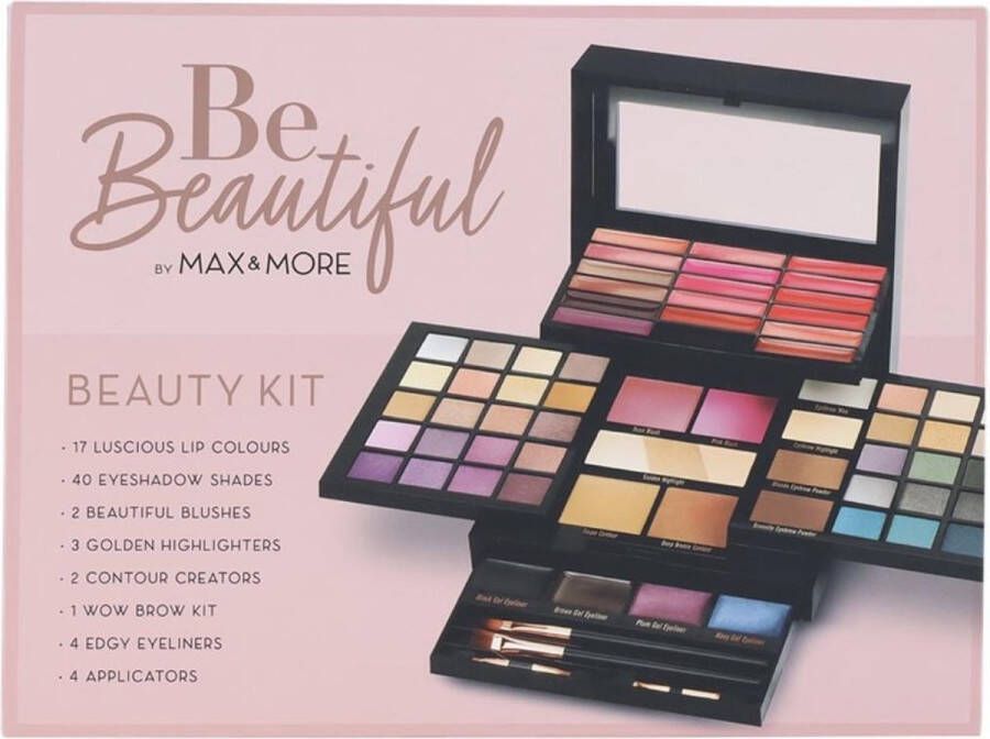 A.K.A. Make-up set- 73 delig- complete make-up kit- lip colours- eyeshadow-blushes- highlighters -contour creators- brow kit- eyeliners -4 applicators- beauty kit