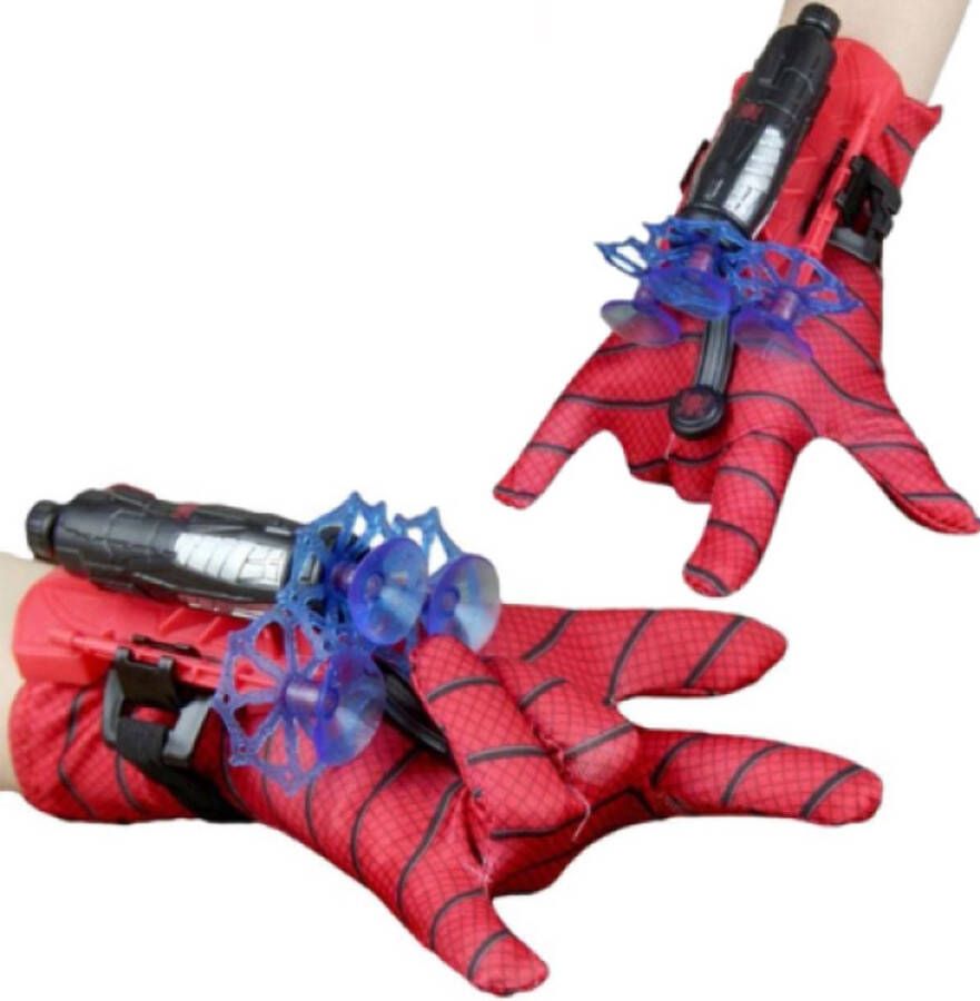 Web shooter Handschoen met web Launcher Speelgoed voor iedere stoere man Blaster Masker Geschikt om te gebruiken bij elk Spinnen verkleedpak Actie held schiet spel Spider launcher Spider handschoen webshooter