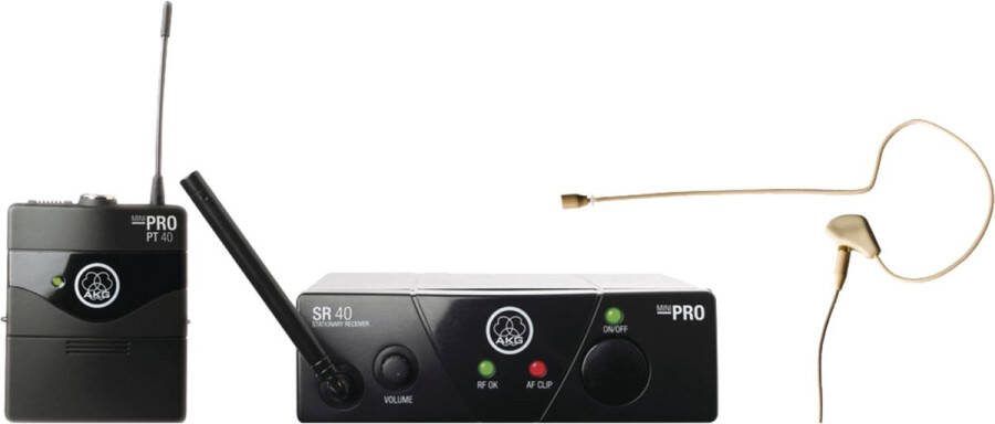 AKG WMS 40 Mini Earmic Set ISM 1 863 100 MHz Systemen voor koptelefoons