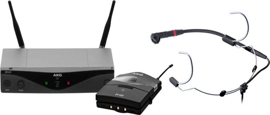 AKG WMS420H M Head-worn Set 826 3-831 2MHz Systemen voor koptelefoons