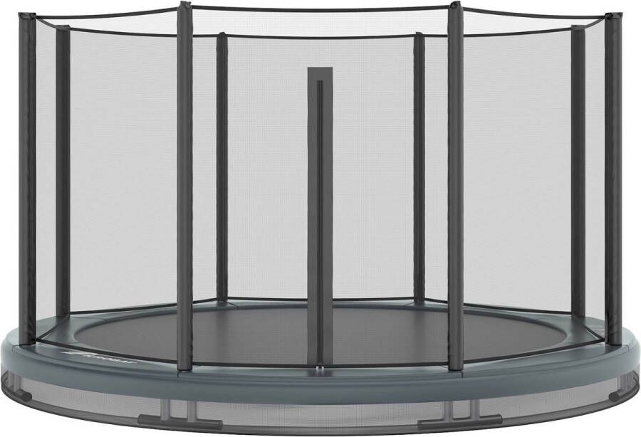12SPRINGS Akrobat Orbit Inground Trampoline 244 Antraciet incl. veiligheidsnet