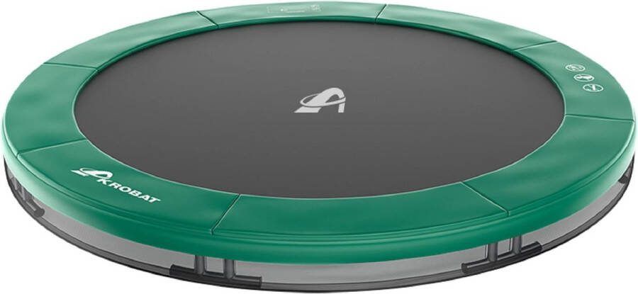 12SPRINGS Akrobat Orbit Inground Trampoline 244 Groen zonder veiligheidsnet