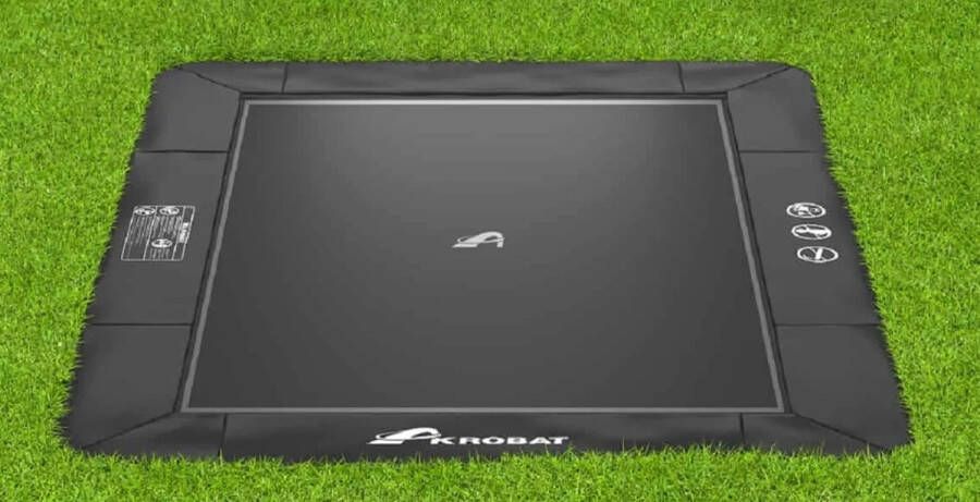 Akrobat Trampoline Primus Flat To The Ground 380 x 250 cm Zwart Limited Edition