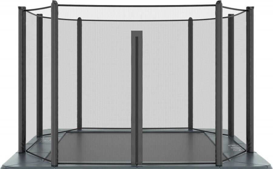 Akrobat Veiligheidsnet Trampoline Geschikt voor Primus en Orbit 335 x 244 cm Rechthoek Set Volledig Zwart