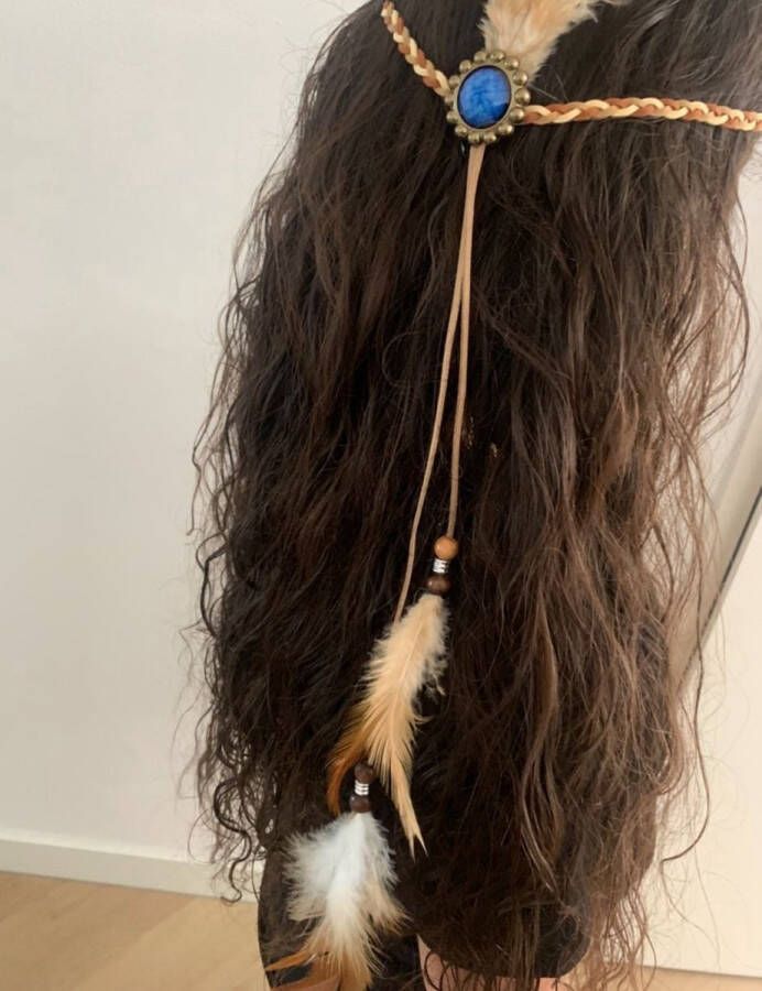 Akyol bohemian haarband – veren – indiaan ibizi haarband veren hoofdband – amerika – indianen – festival hoofdband – veren hoofdband – hippie hoofdband festival boho vintage haarband 90's party ibiza haarband veren haa