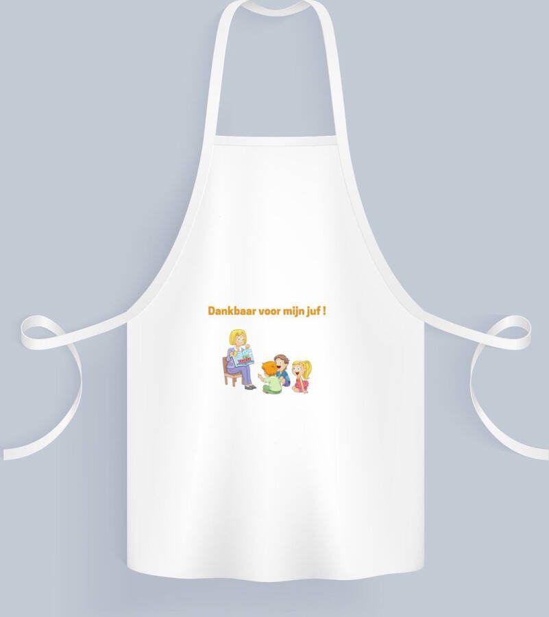Akyol dankbaar voor mijn juf Keukenschort Juf leraressen verjaardag cadeautje voor juf artikelen kado geschenk gift verjaardagscadeau juffendag 82 bij 71 cm