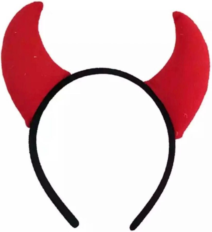 Akyol Duivel hoofdband – devil– griezelig –rood-halloween -duivel oortjes -duivel carnaval verkleden evil carnaval -feest duivel diadeem- duivel haarband halloween accesoires trick or treat – verjaardag – verassing