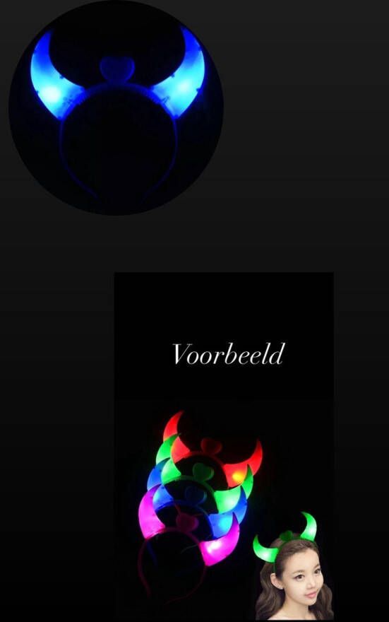 Akyol Duivel hoofdband glow in the dark duivel haarband – duivel hoorntjes duivel oortjes duivel carnaval feest duivel diadeem halloween accesoires trick or treat – verjaardag – happy halloween