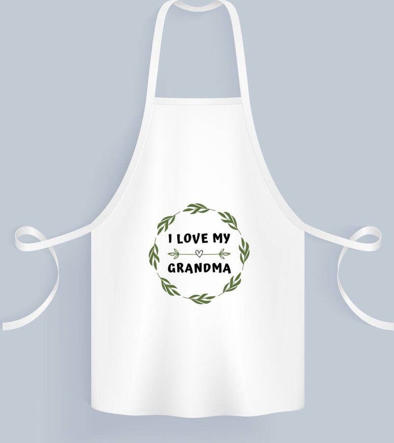 Akyol i love my grandma Keukenschort Oma liefste oma verjaardag cadeautje voor oma artikelen kado geschenk 82 bij 71 cm