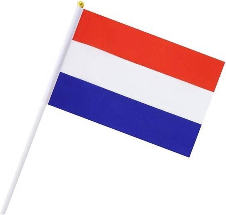 Akyol Nederlandse vlag-Nederland-koningsdag-rood wit blauw-vlag nederland-nederlandse vlag-hangvlaggetjes nederland vlag holland Voetbal Nederlands elftal Zwaaivlaggen-verjaardagsfeest -5 stuks-koningsdag