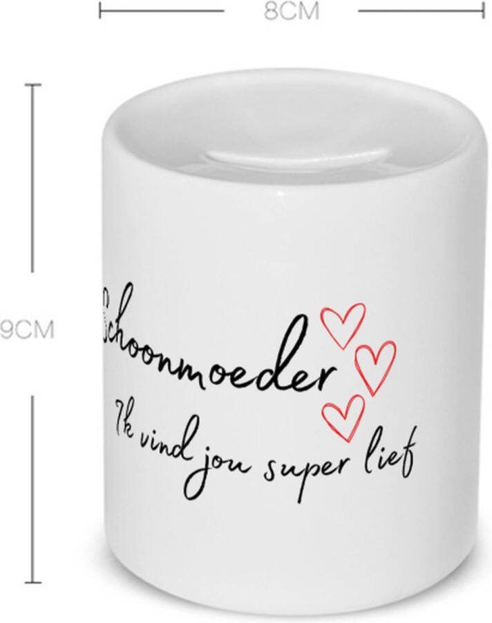 Akyol schoonmoeder ik vind jou super lief Spaarpot Mama de liefste schoonmoeder moeder cadeautjes moederdag verjaardag geschenk kado 350 ML inhoud