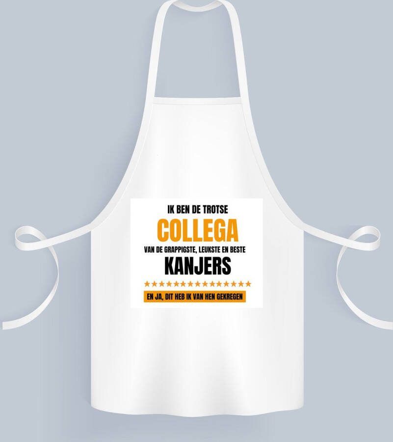 Akyol trotse collega Keukenschort Collega een collega werk afscheidscadeau verjaardagscadeau kado 82 bij 71 cm