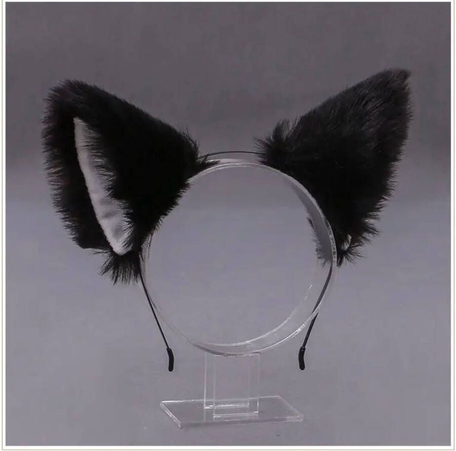 Akyol Vossen hoofdband – vos – vacht dieren oren- kat diadeem – oren kat -vossenoor -carnaval -feest haarband diadeem-festival accesoires