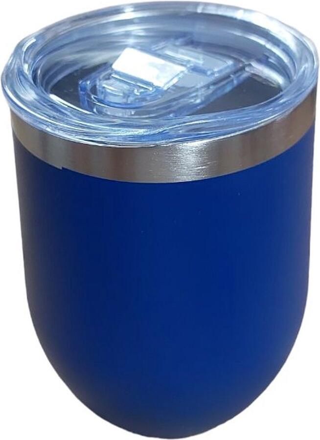 ALA UNIVERSAL RVS Koffiebeker To Go met helder deksel Thermosbeker Theebeker 500ml BPA & Lekvrij Travel mug Dubbelwandig roestvrij staal drinkflessen – Blauw