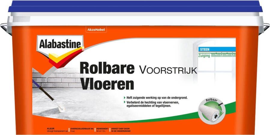 Alabastine Rolbare Voorstrijk Vloeren Transparant 2 5 liter