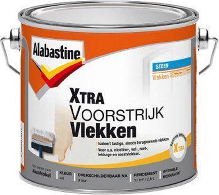 Alabastine Xtra Voorstrijk Vlekken Wit 2 5 liter