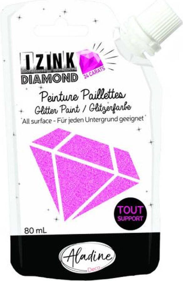 Aladine Roze 24 karaat Glitterverf Izink Diamond