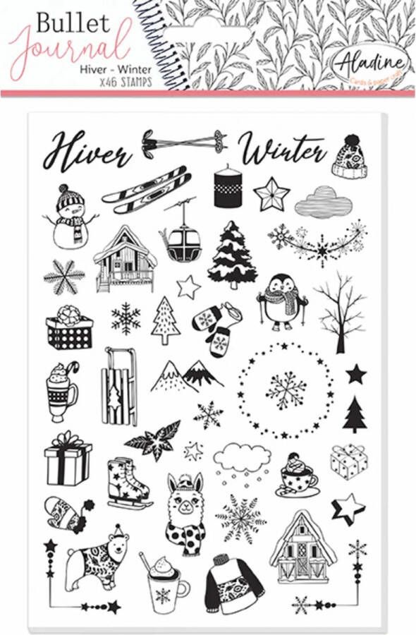 Aladine Stampo Bullet Journal Stempels A5 Winter