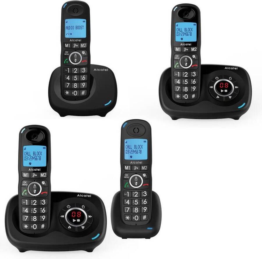 Alcatel Comfort-telefoon XL595B Duo Voice met oproepblokkeringsfunctie draadloos