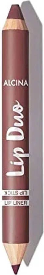 Alcina Lip Duo Double-sided Lip Pencil Shade Berry Nude