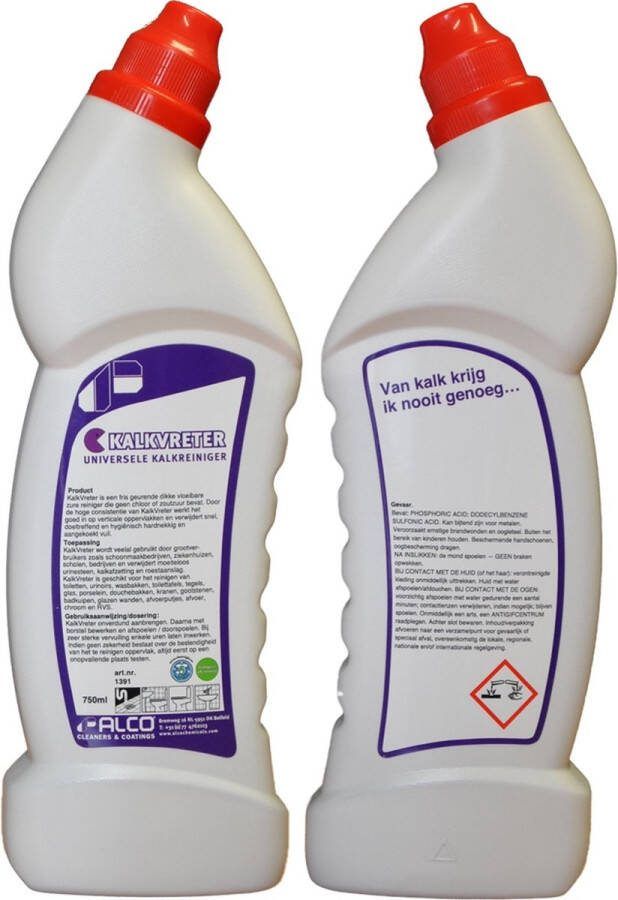 Alco Cleaners & Coatings KalkVreter 750ML Universele kalkreiniger