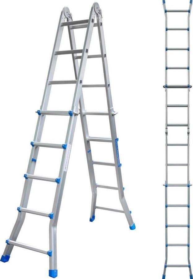 ALDORR Home Multiladder Uitschuifbare Vouwladder 4x5 4 50 meter