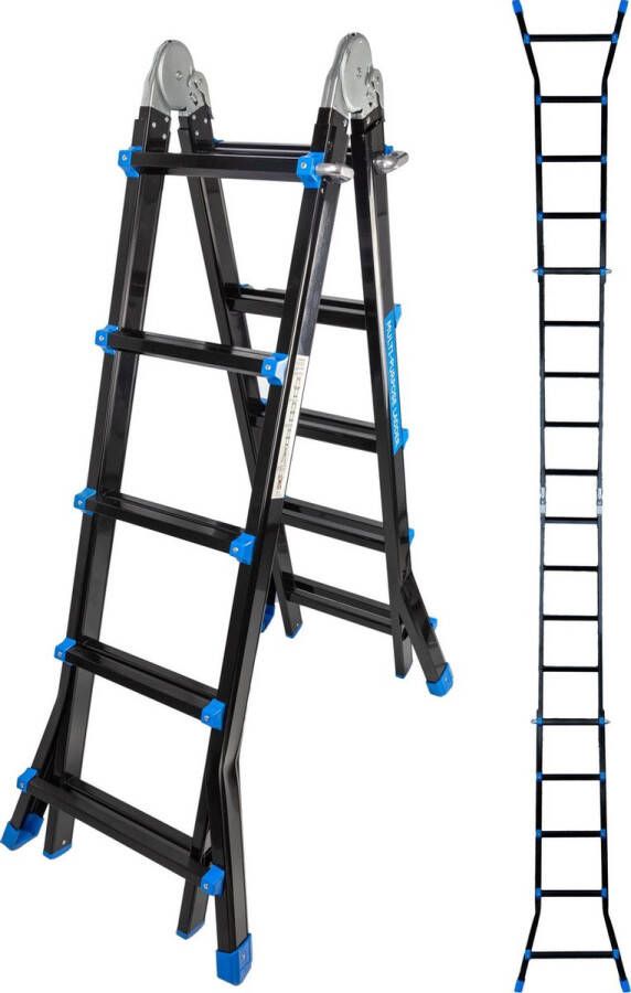 ALDORR Professional Multiladder Uitschuifbare Vouwladder 4x5 5 10 meter