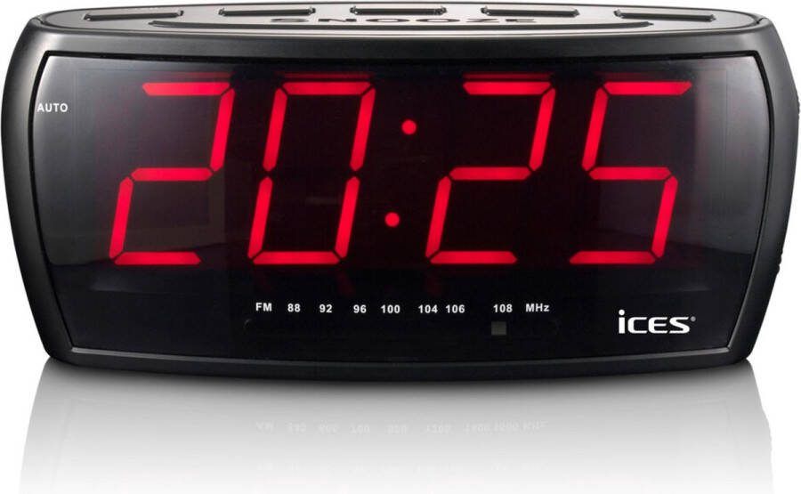 Alecto 2x Klokradio Zwart