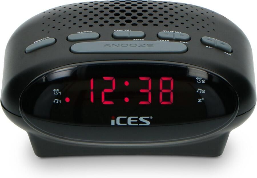 Alecto 5x Wekkerradio Zwart