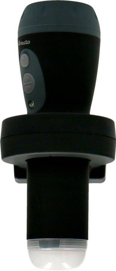 Alecto ATL-110ZT LED zaklamp Noodverlichting Automatisch aan bij stroomonderbreking Zwart