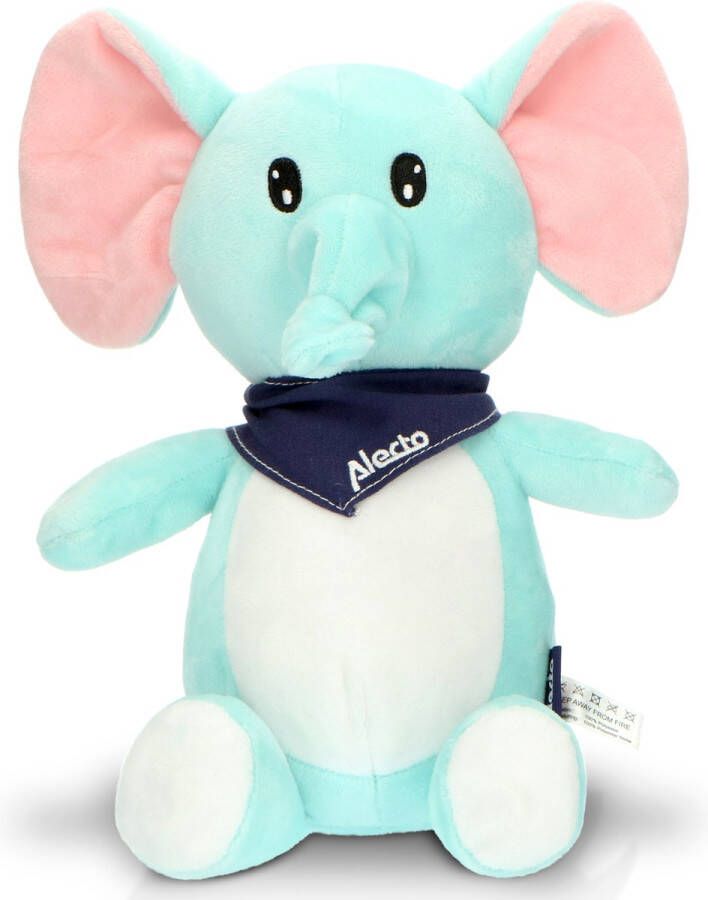 Alecto BC350 knuffel Olifant met rustgevende geluiden en nachtlampje interactieve knuffel