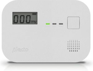 Alecto COA3920 Koolmonoxidemelder met display 10 jaar sensor Voldoet aan Europese norm EN50291 Wit