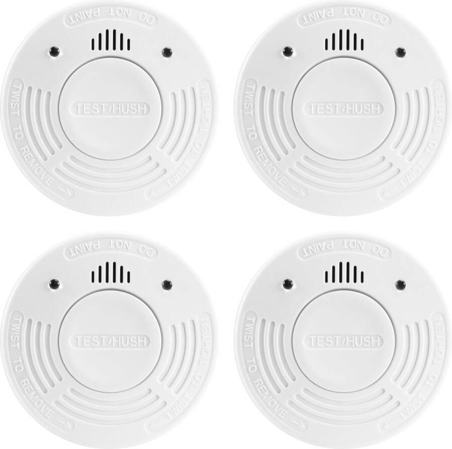 Alecto SA-110 Rookmelder 10 jaar Batterij Voldoet aan Europese norm EN14604 4 stuks