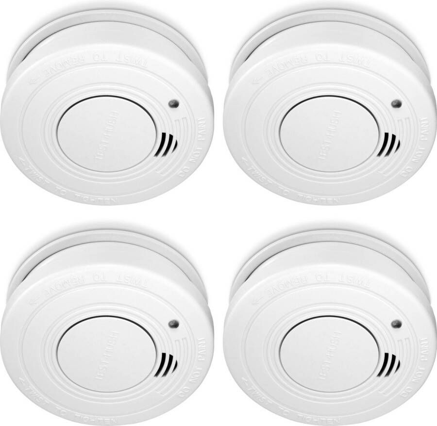 Alecto SA-49-5 Rookmelder 5 jaar batterij Voldoet aan Europese norm EN14604 4 stuks