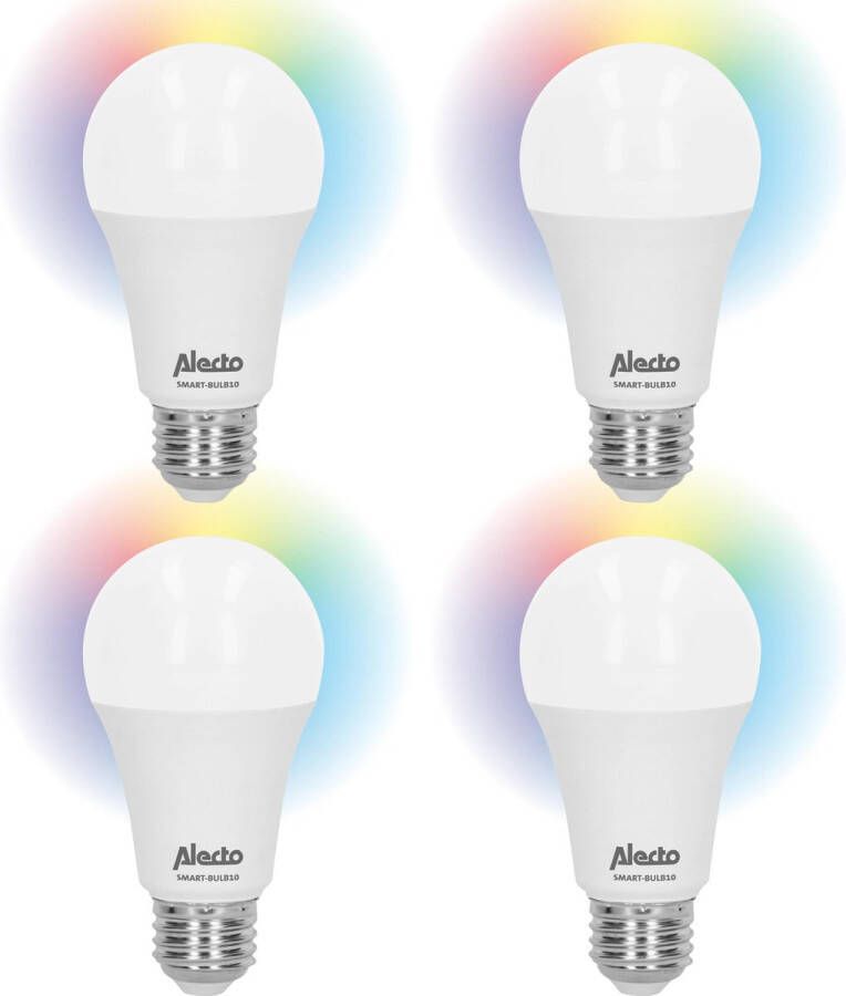 Alecto SMART-BULB10 4-PACK Smart wifi LED lamp 4 pack wit