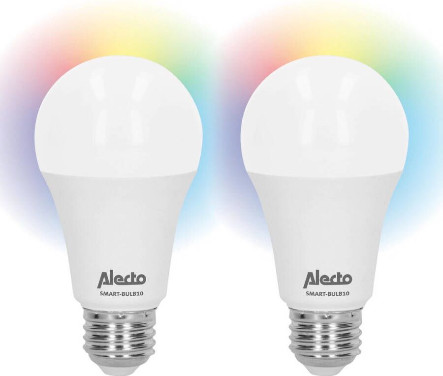 Alecto Smart-bulb10 Duo Smart Wifi Led Lamp 2 Pack Wit
