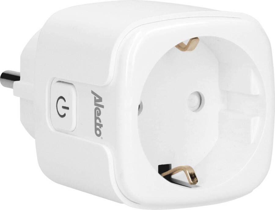 Alecto SMART-PLUG20 Smart wifi tussenstekker met energiemeter 16A 3680W wit