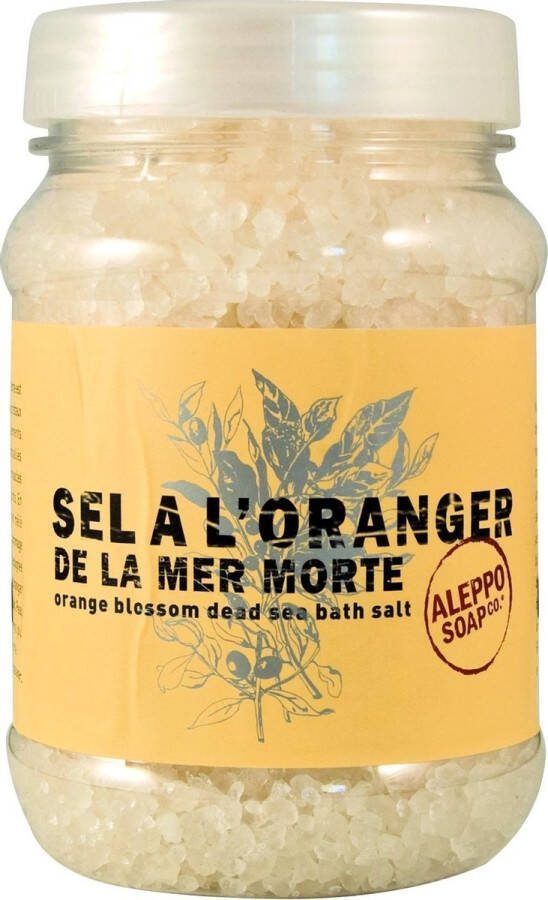 Aleppo Soap Co. Badzout Fleur D'Oranger Orange Blossom Dead Sea Bath Salt Bath & Body Scrub 500gr